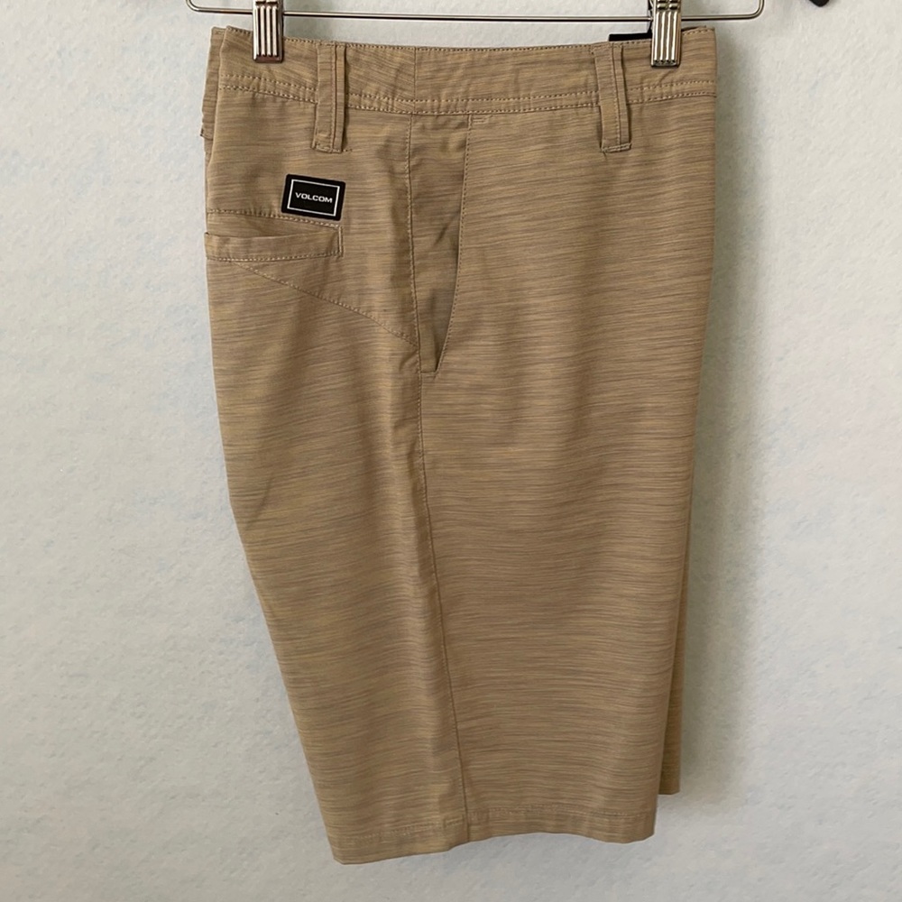 Volcom Khaki Multi-Color Textured Hybrid Shorts - image 1